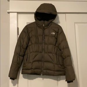 North Face down jacket in Olive